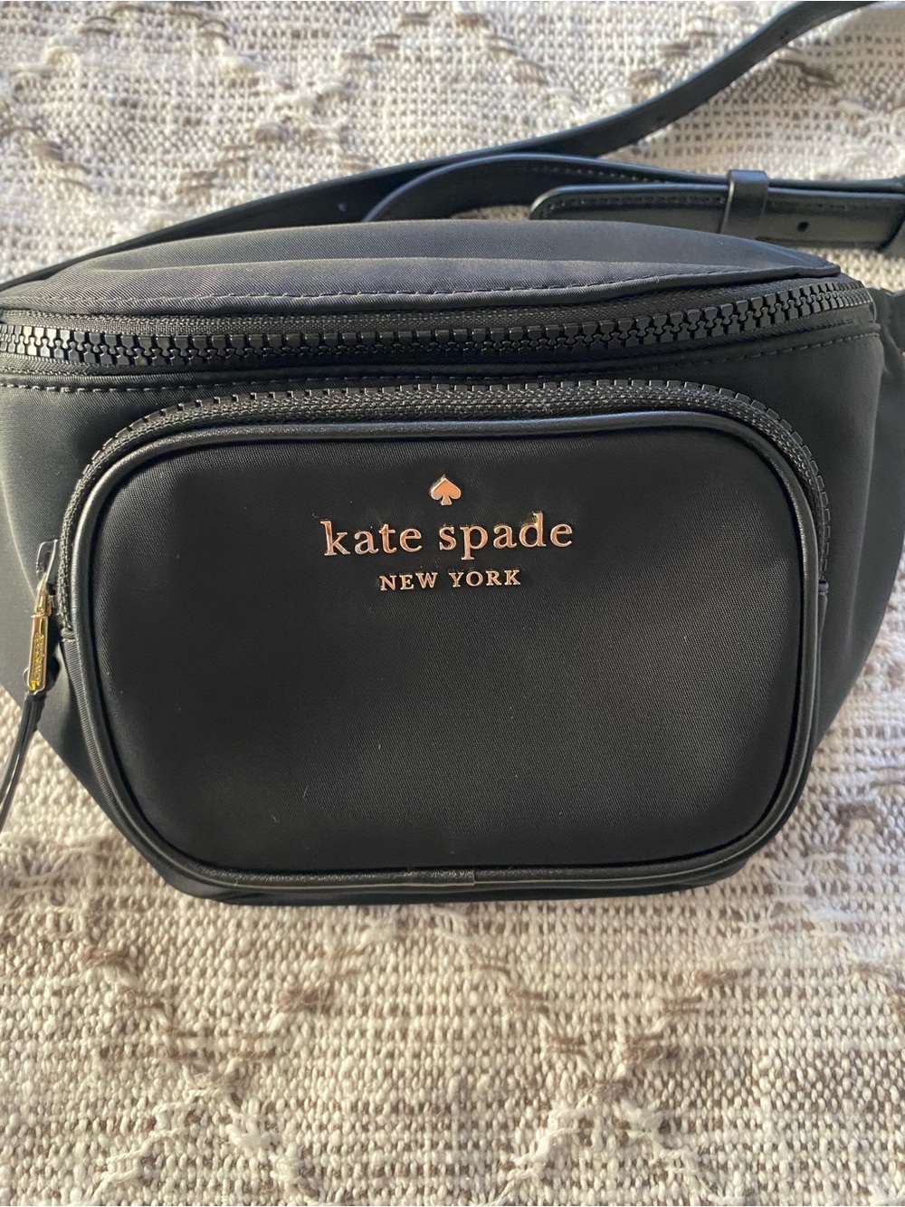 kate spade Black Nylon Crossbody Belt Bag